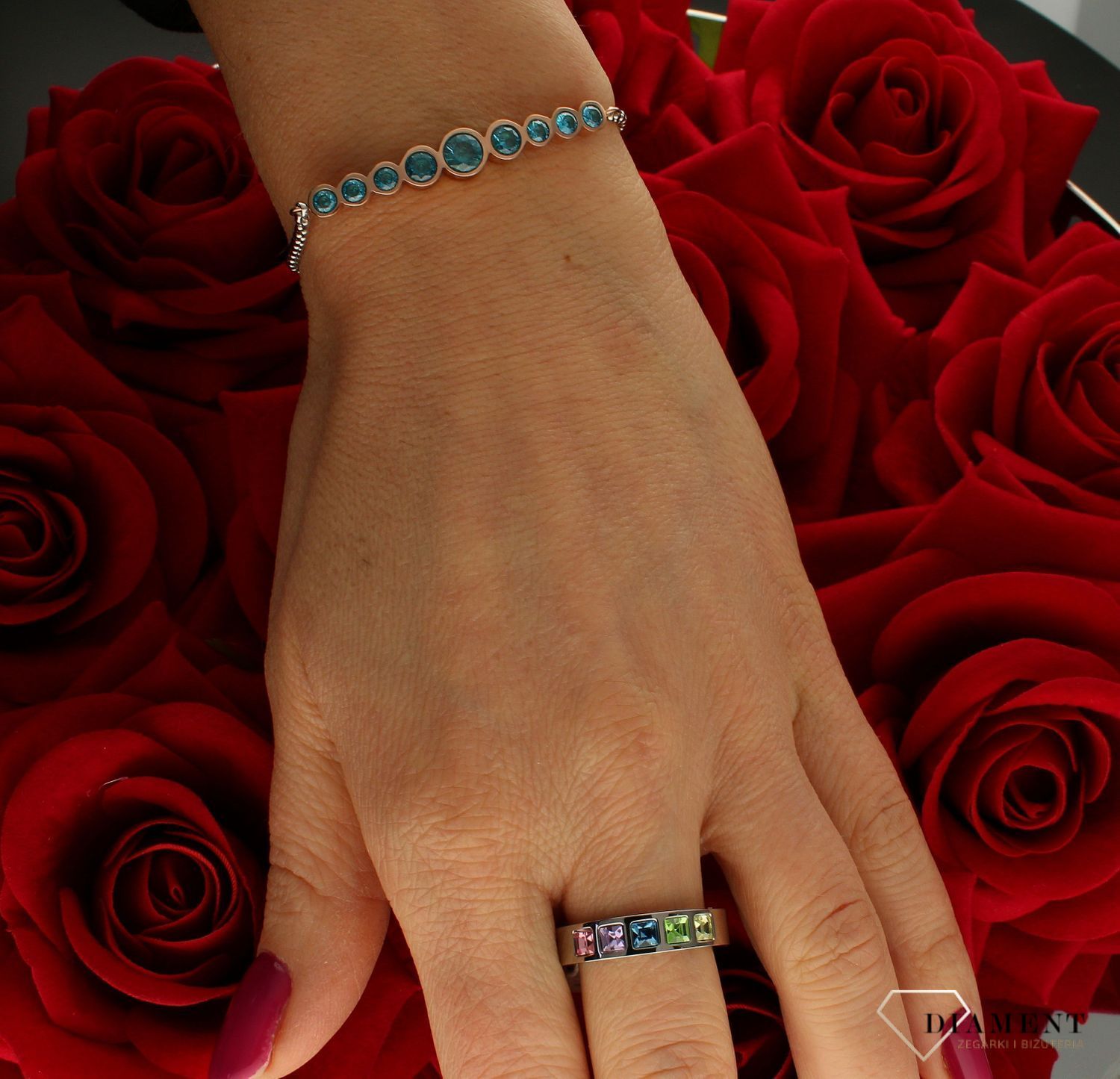 Bransoletka Nomination Niebieskie Koła Milleluci 028010 006.jpg